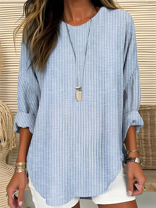 Rhea Classic Striped Blouse