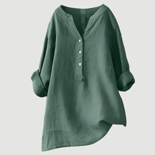 Freja Relaxed Linen Blouse